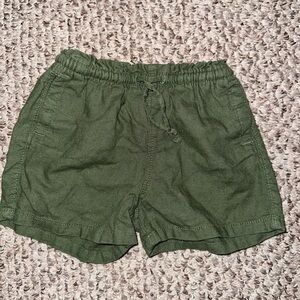 Toddler Olive Green Paperbag Shorts. NWOT.